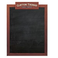 12x18 Oak Frame Wall Chalkboard with Header